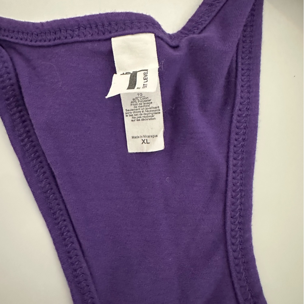 Purple Racerback Tank Top - Picture 2 of 3